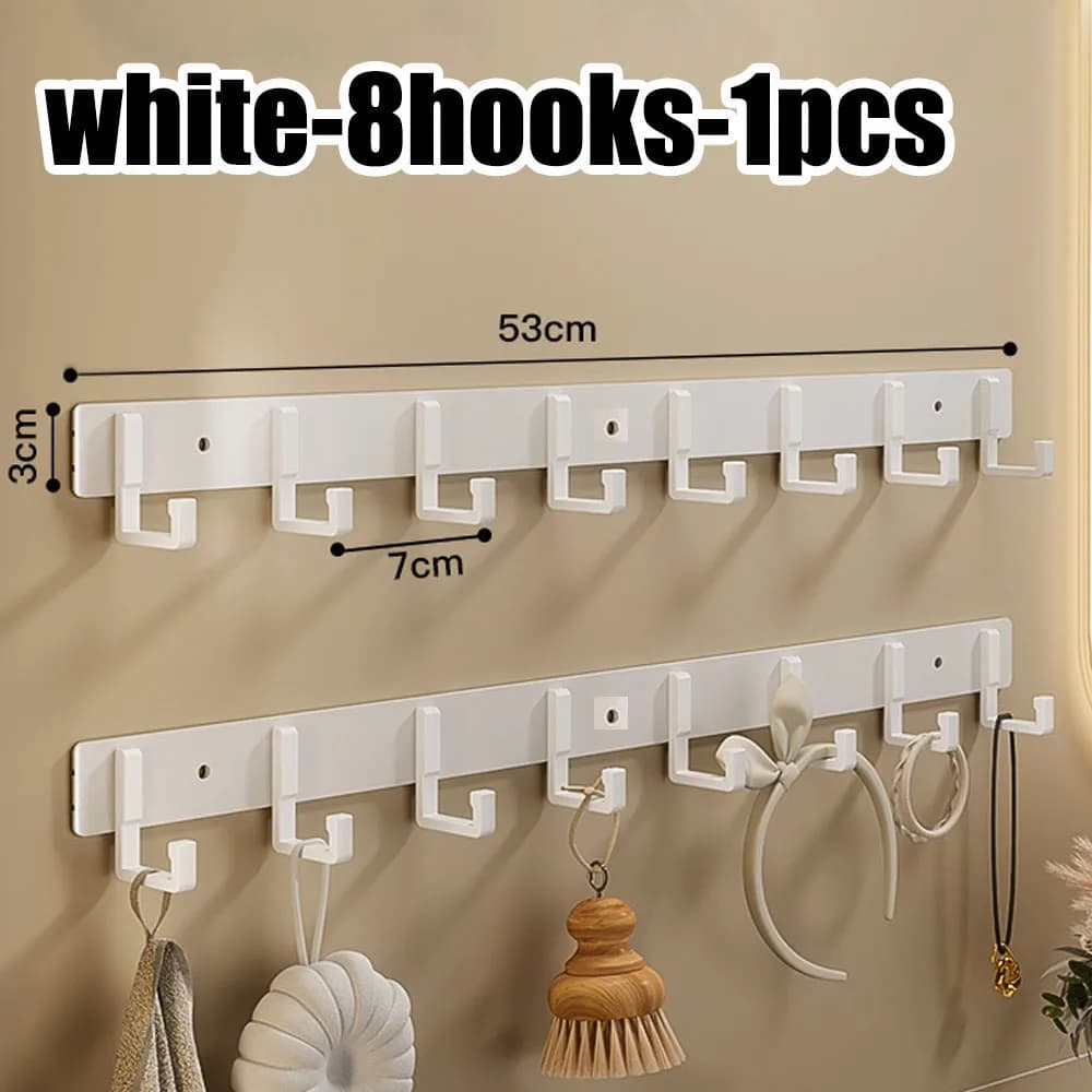 Aluminum Punch-Free Hooks Kitchen Storage Towel Hangers New Space Are Easy New U — image 7