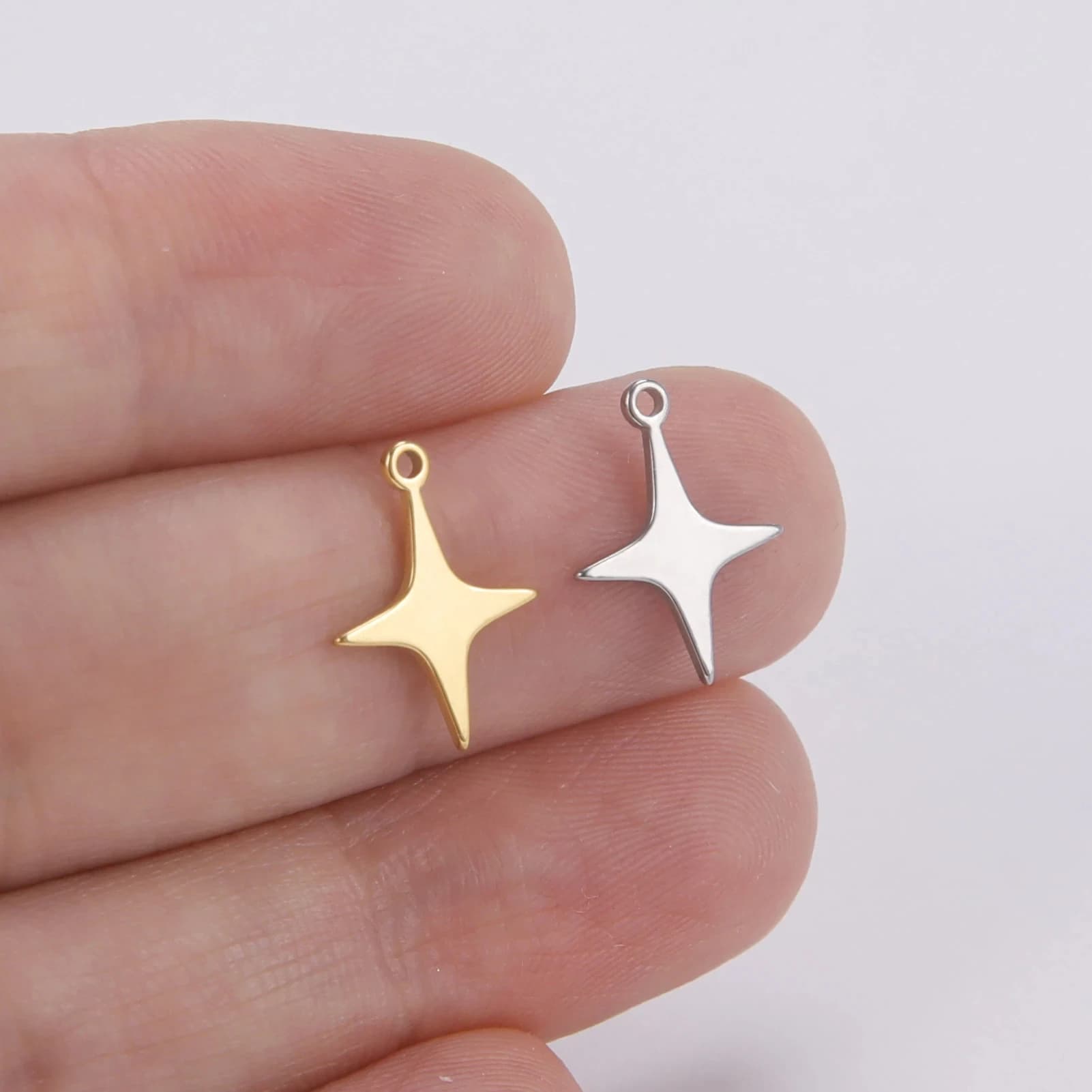 5 Pcs Stainless Steel Tree of Life Charms DIY Jewellery Making Moon Cross Pendants — image 13