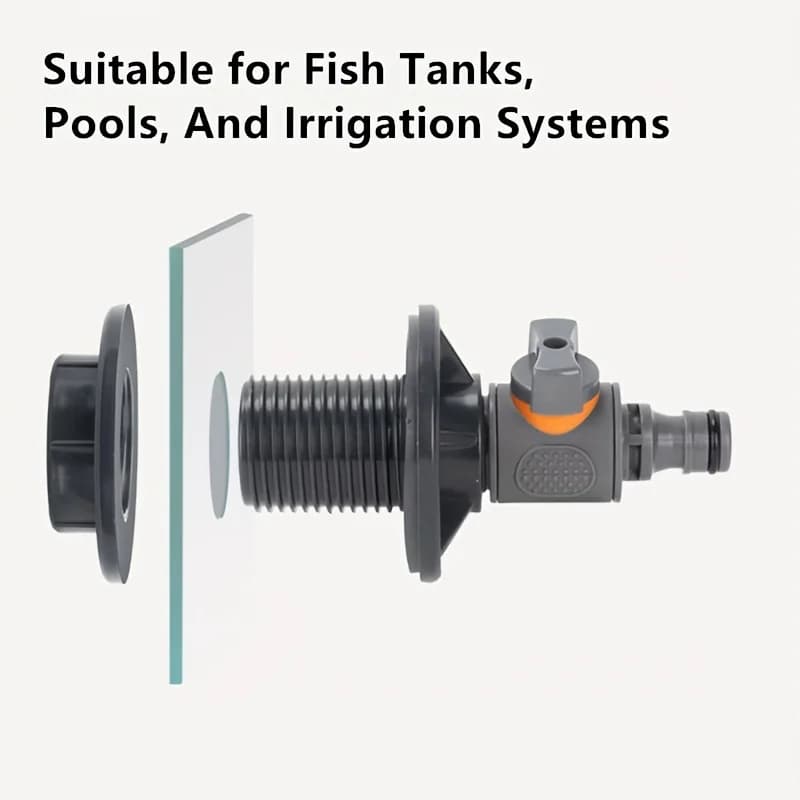 PVC IBC Water Barrel Adapter Tank Connector Control Valve for Rainwater — image 5