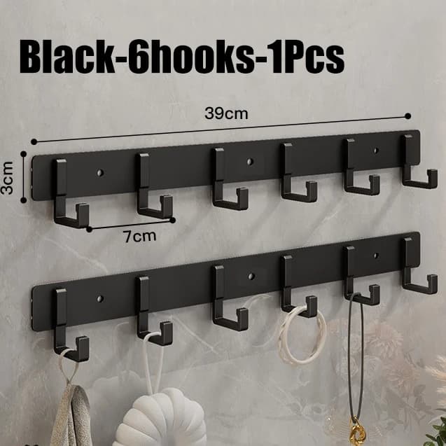 Aluminum Punch-Free Hooks Kitchen Storage Towel Hangers New Space Are Easy New U — image 18