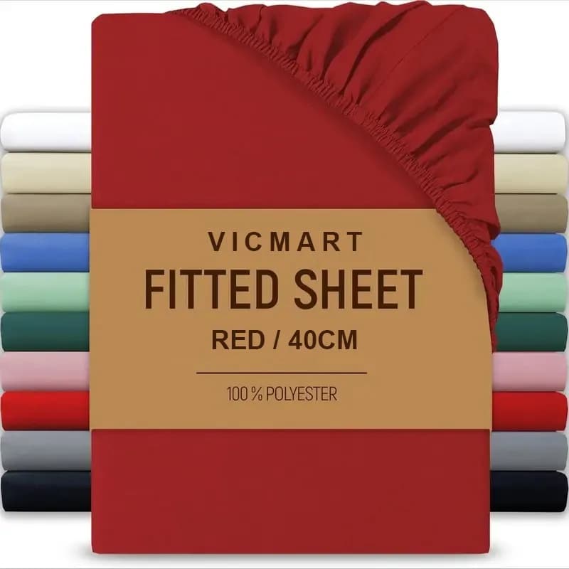 Extra Deep Fitted Sheet 40cm Brushed Microfibre Easy Care Soft Durable — image 6