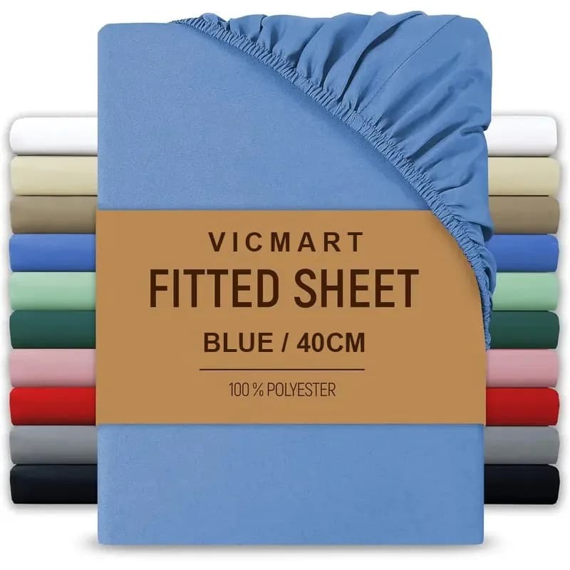 Extra Deep Fitted Sheet 40cm Brushed Microfibre Easy Care Soft Durable — image 16
