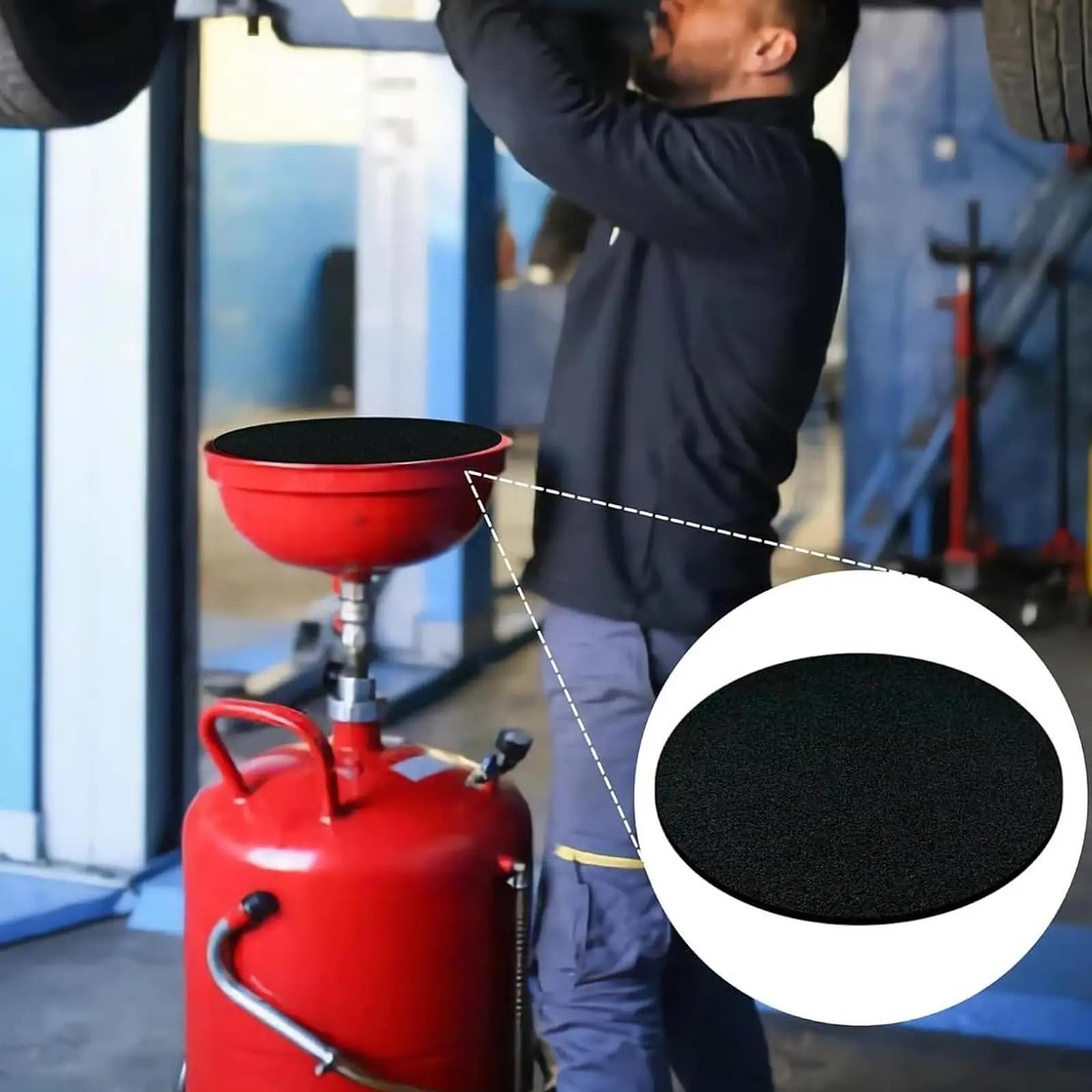 Oil Drain Splash Pads Anti Splash Oil Change Mat Garage Automotive New 5PCS for — image 4
