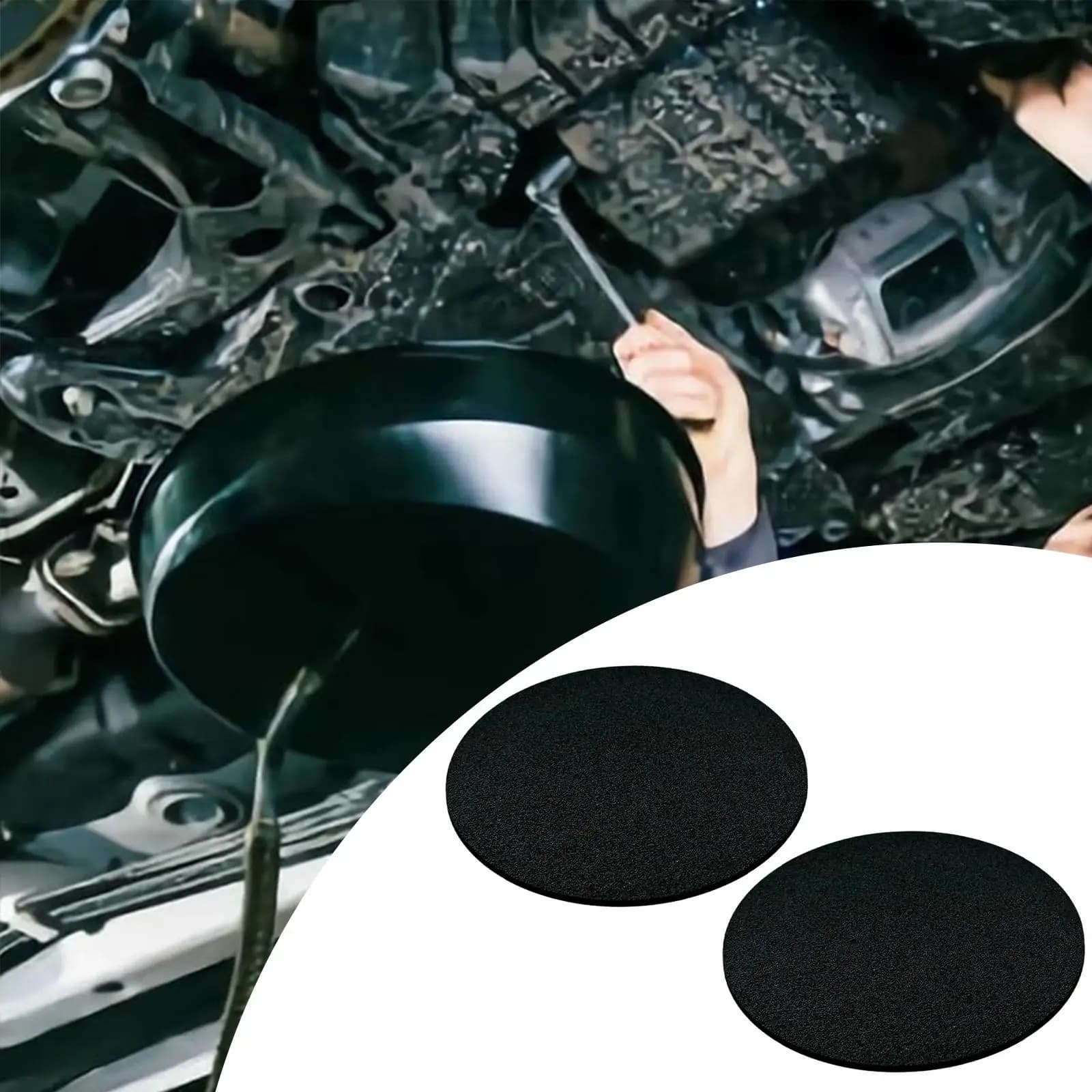 Oil Drain Splash Pads Anti Splash Oil Change Mat Garage Automotive New 5PCS for — image 6