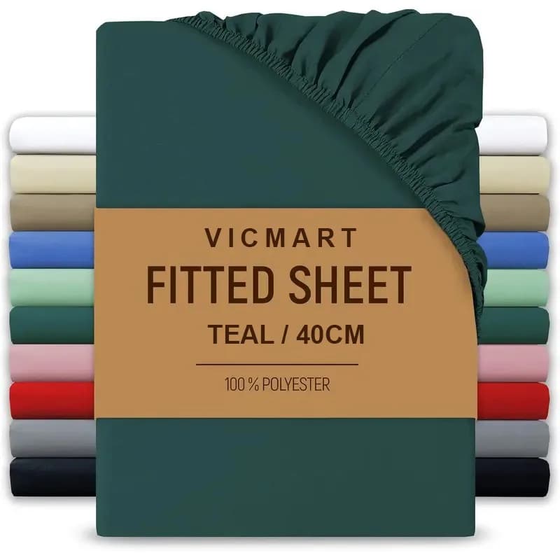 Extra Deep Fitted Sheet 40cm Brushed Microfibre Easy Care Soft Durable — image 9