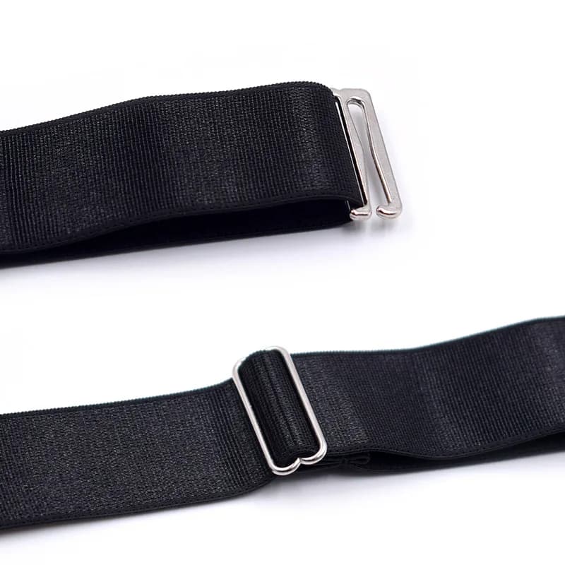 Men's Shirt Stays Adjustable Elastic Garters Non-Slip Clamps Military Police Style — image 4