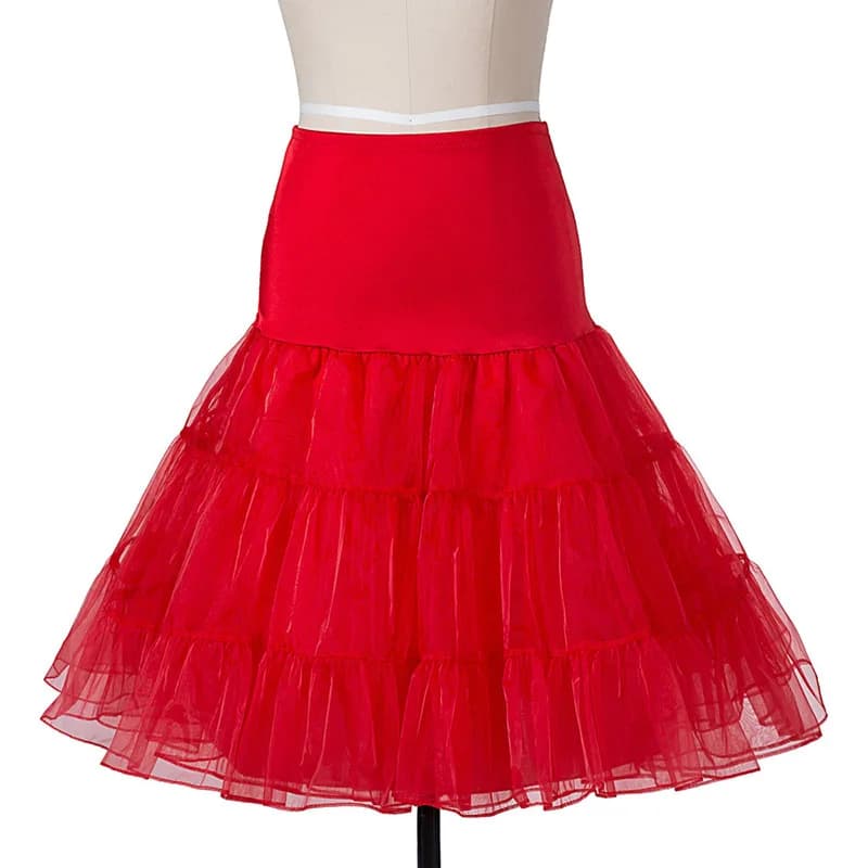 Women's Vintage 50s 60s Fluffy Tutu Skirt Rockabilly Swing Petticoat Underskirt — image 9