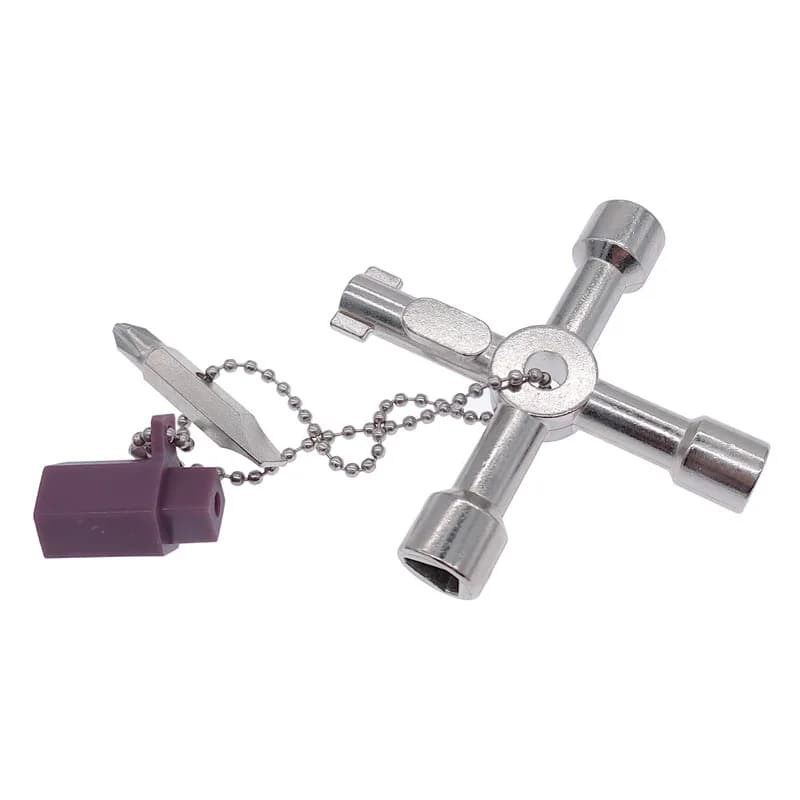 Universal Cross Multi-Function Key Triangle Wrench for Electrical Cabinet Train — image 4