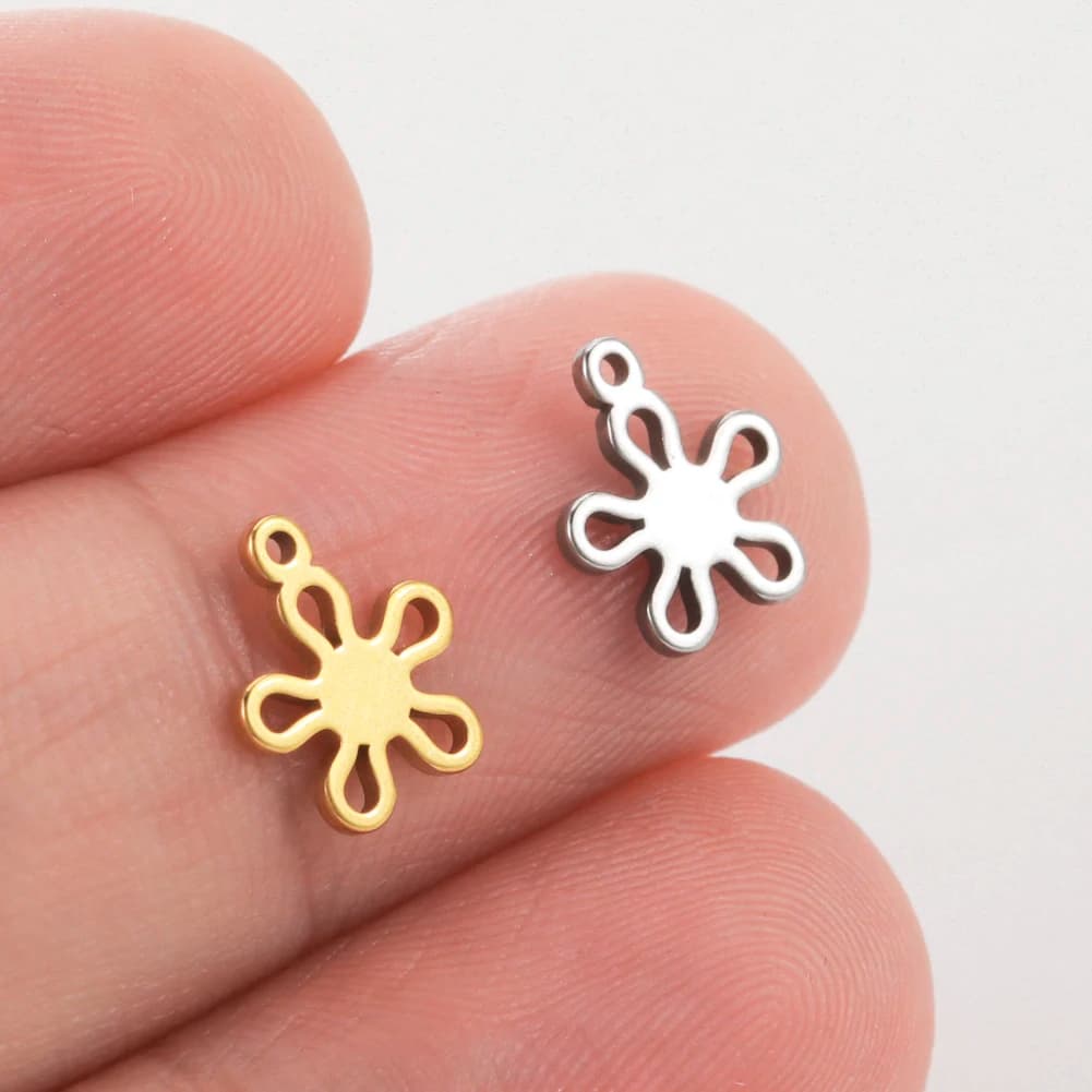 5 Pcs Stainless Steel Tree of Life Charms DIY Jewellery Making Moon Cross Pendants — image 21