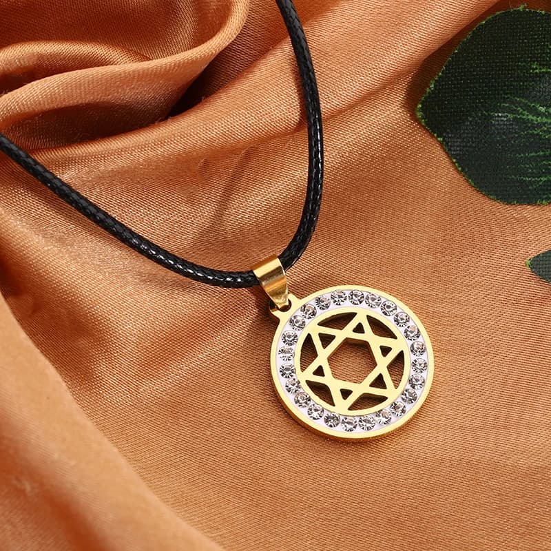 Star of David Magen David Necklace Pendant Stainless Steel Jewish Jewellery — image 3