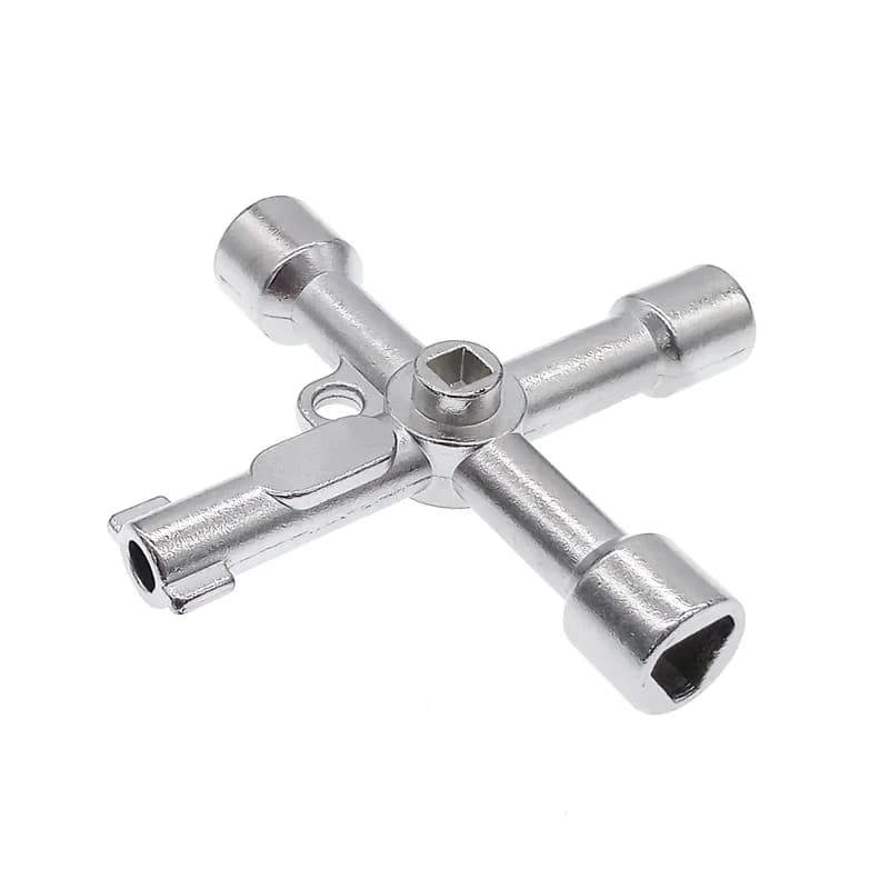Universal Cross Multi-Function Key Triangle Wrench for Electrical Cabinet Train — image 3