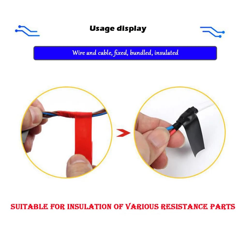 10m PVC Electrical Insulation Tape Strong Flame Retardant Coloured — image 4
