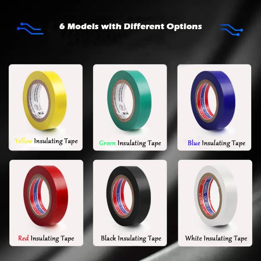 10m PVC Electrical Insulation Tape Strong Flame Retardant Coloured — image 2
