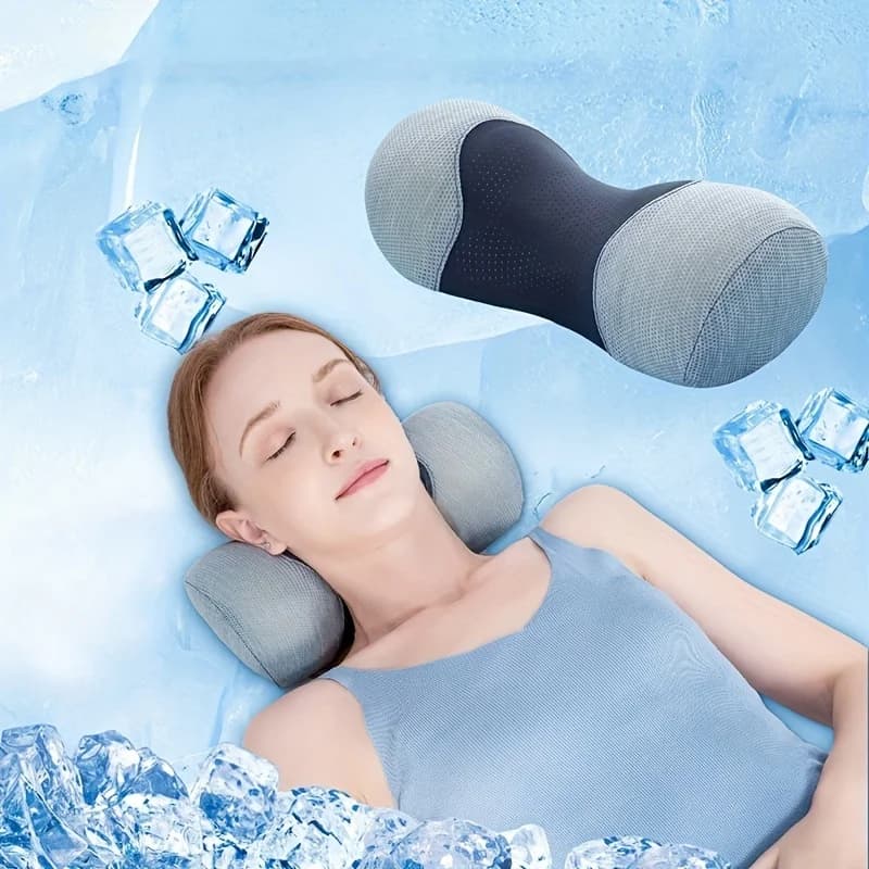 Neck Support Pillow Memory Foam Cervical Roll Traction Device New Say Goodbye UK — image 2