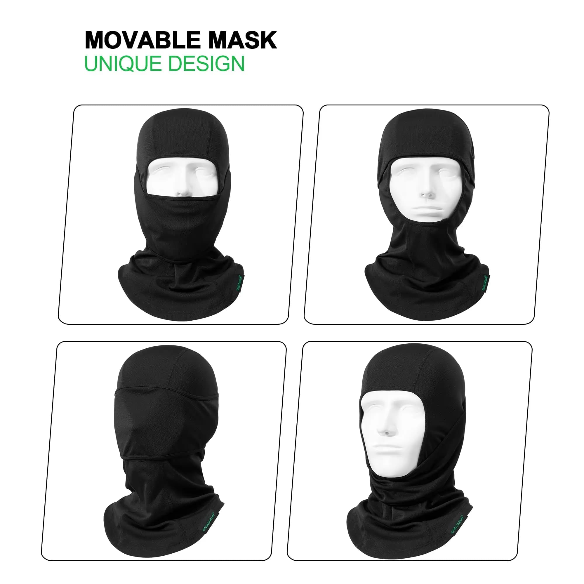 3 Pack Balaclava Ski Mask Full Face Cover Windproof Breathable Neck Warmer Hood — image 2