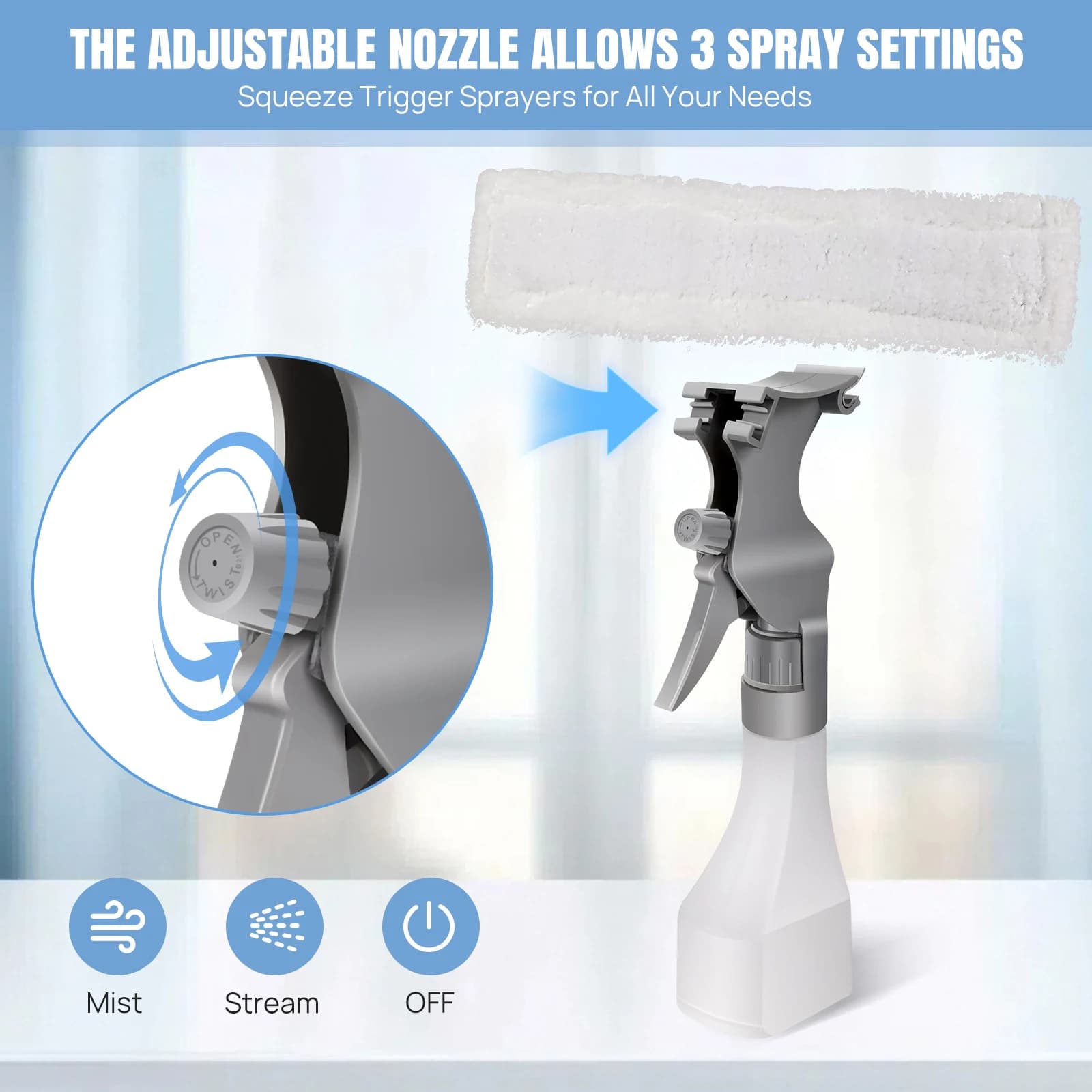 Cordless Window Vacuum Cleaner Rechargeable Glass Shower Mirror Squeegee Cleaner — image 6
