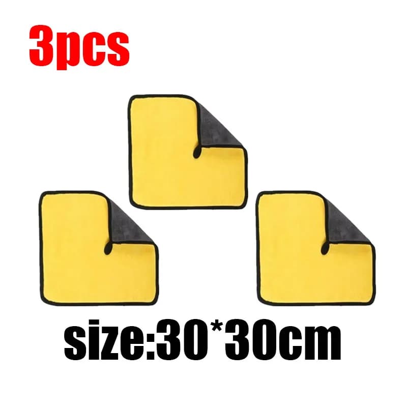 5 Pcs Microfibre Car Wash Towels Ultra Absorbent Coral Fleece Cleaning Cloths — image 16
