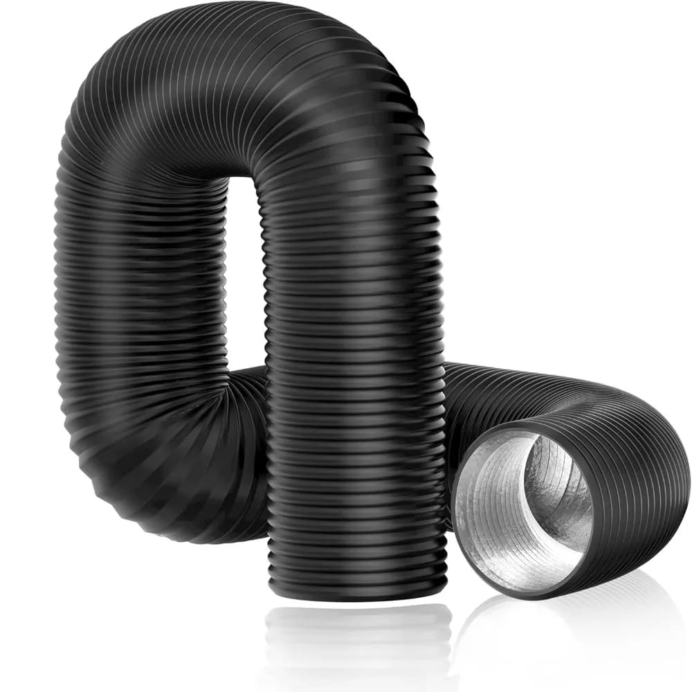 6 Inch Dryer Vent Hose Aluminium Foil Insulated Air Duct Exhaust Pipe for Dryers — image 7