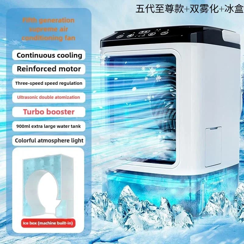 USB Desktop Mist Fan Mini Water Cooling Air Cooler Humidifier UK — image 7