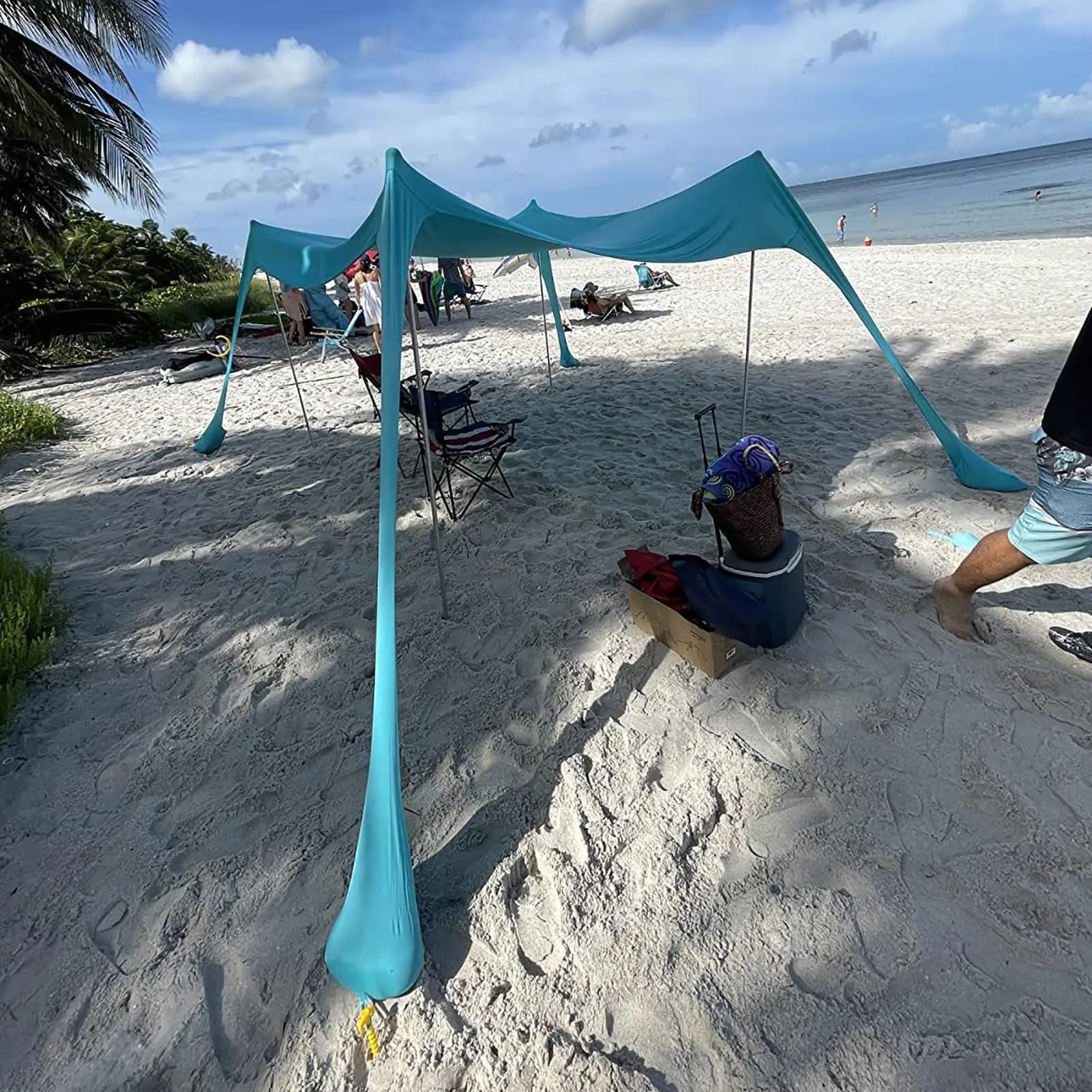 1.6m Beach Canopy Tent Pole Aluminium Alloy Stand Shelter Tarp Camping Poles Rods — image 4