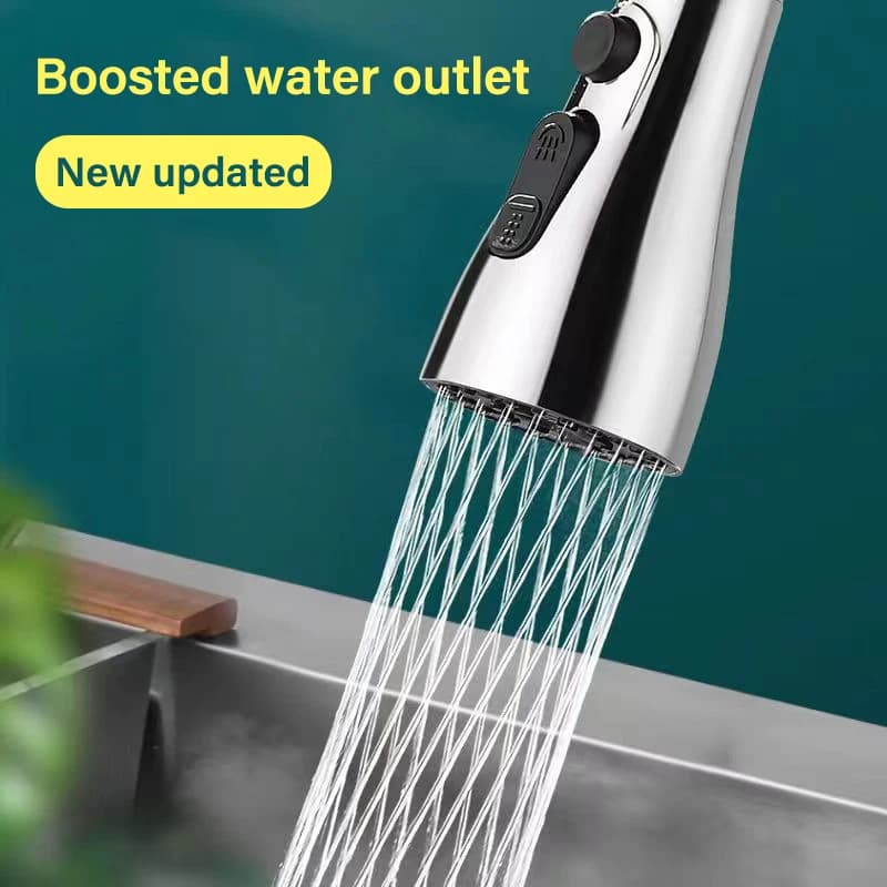 3-in-1 Kitchen Faucet Extender 360° Rotating Tap Sprayer Multi-Mode Water Nozzle — image 3