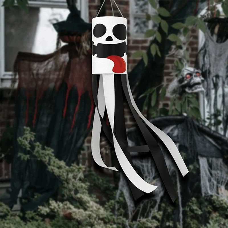 Halloween Ghost Hanging Flags Outdoor Decorations DIY Pendant Day of the Dead — image 4