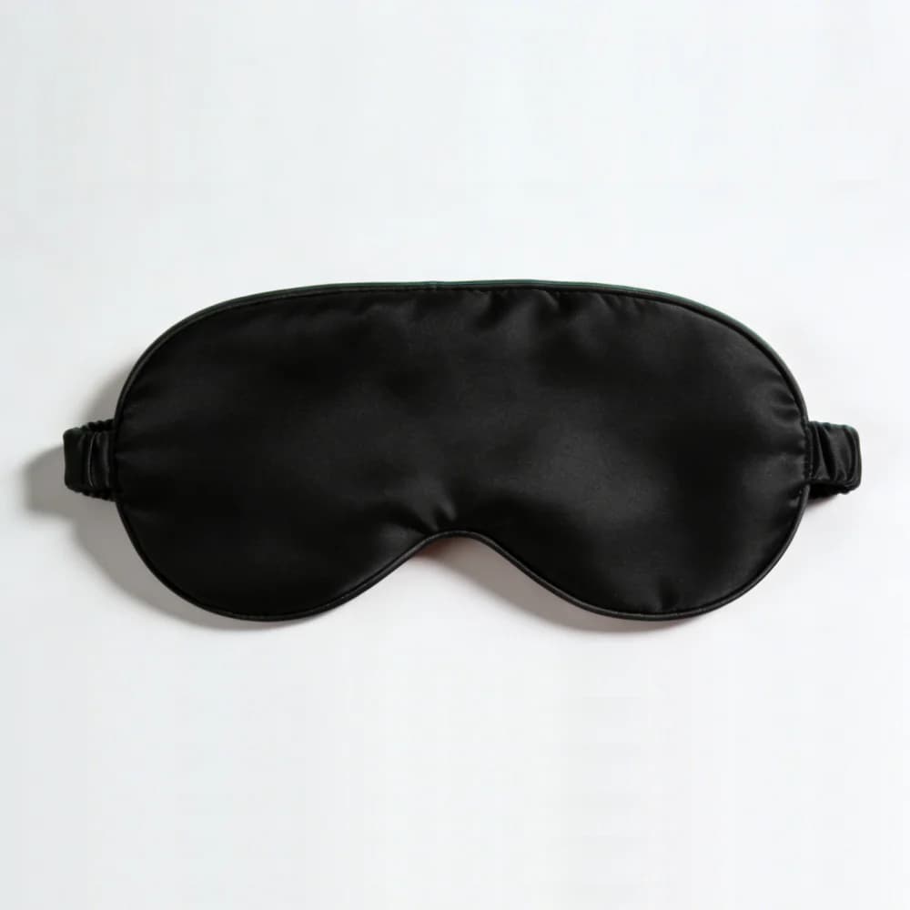 Silk Sleep Mask Eye Cover Blackout Breathable Travel Nap New 2pcs Masks Double U — image 11