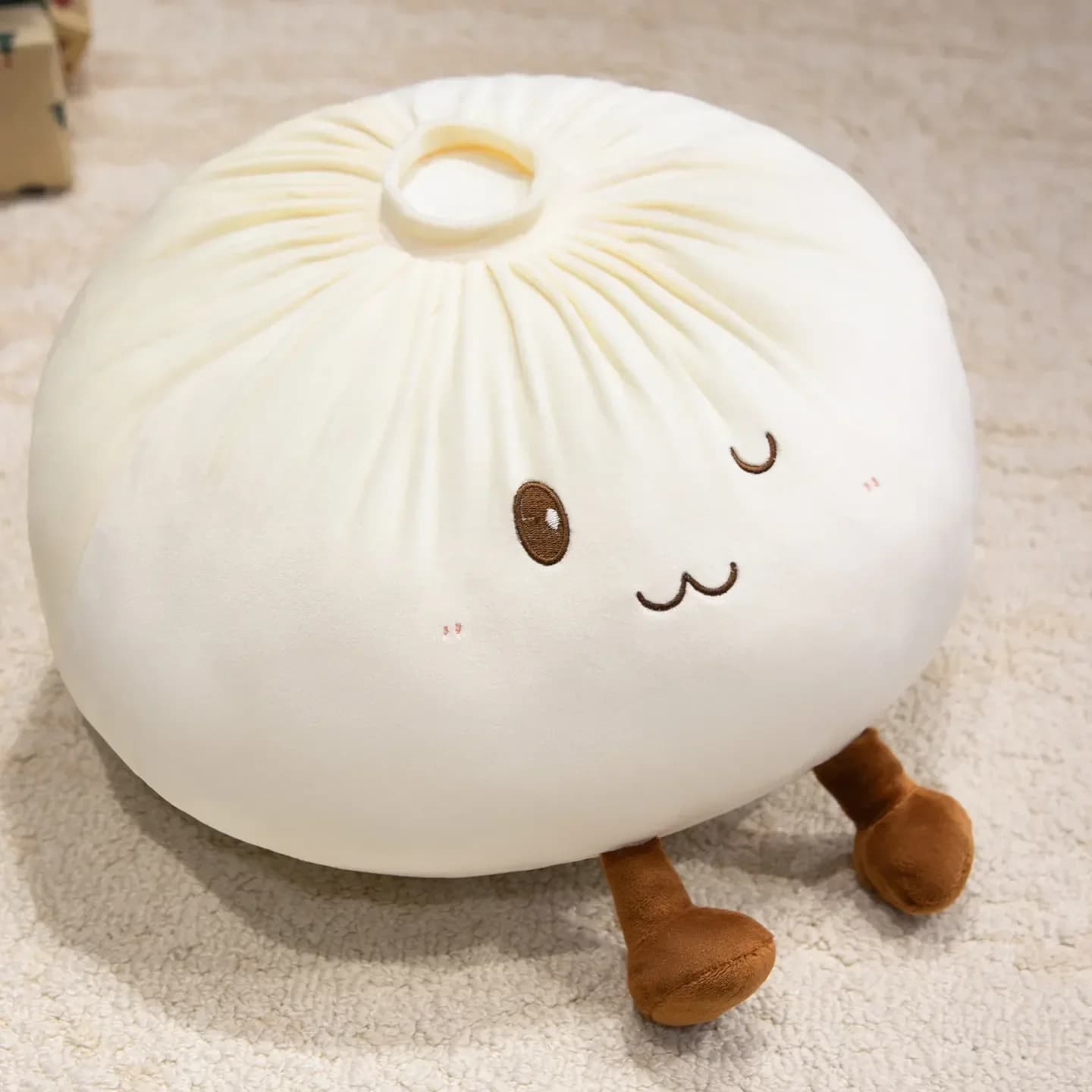Plush Toy Elf Buns Stuffed Cartoon Food Throw Pillow Kawaii Cozy Happy Toys — image 7