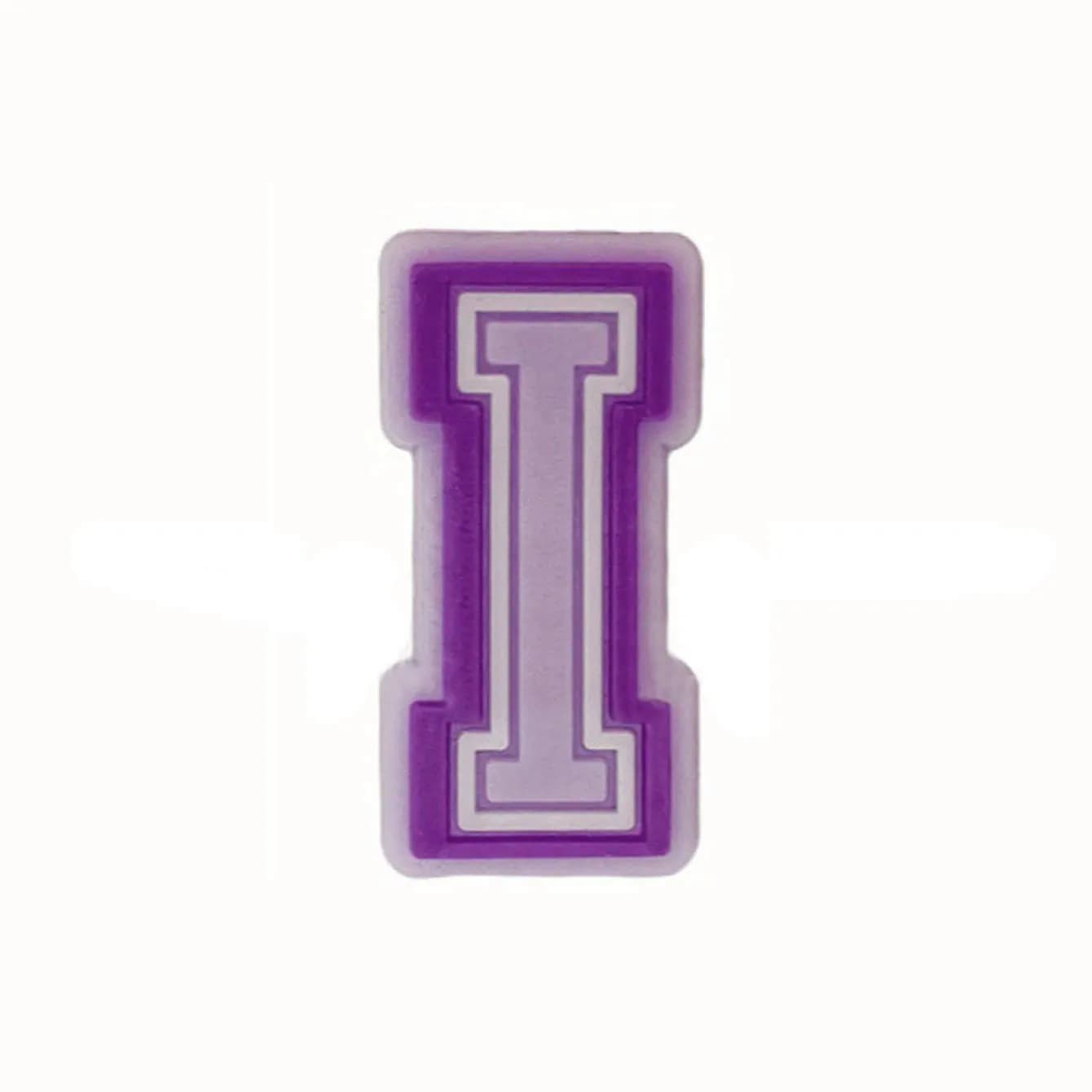 Purple Alphabet Letter Pins Shoe Charms for Crocs Clogs Slides DIY Bubble — image 21