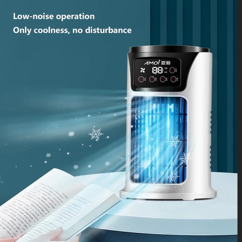 Portable Air Cooler Fan Humidifier Air Conditioner Home Office Desktop Cold — image 2
