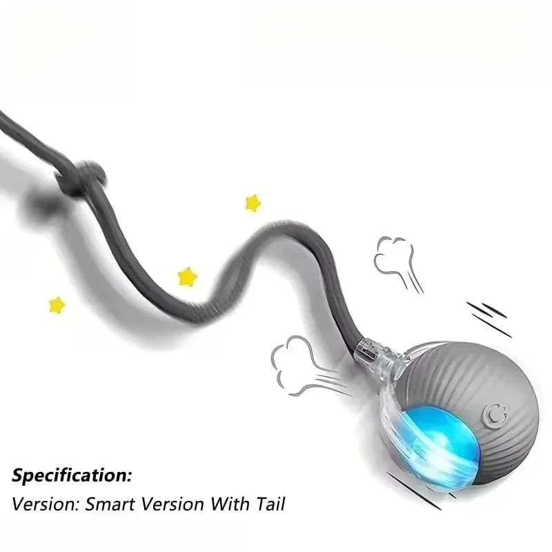 Cat Interactive Ball Toy Automatic Rolling Smart Pet Toy New with Tail Mouse for — image 9