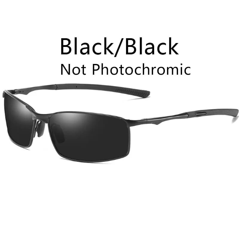 Photochromic Polarized Men Sunglasses Metal Square Driving UV400 New Male Sports — image 14