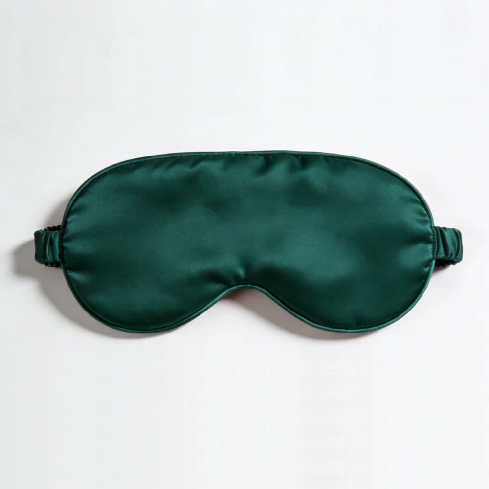 Silk Sleep Mask Eye Cover Blackout Breathable Travel Nap New 2pcs Masks Double U — image 13