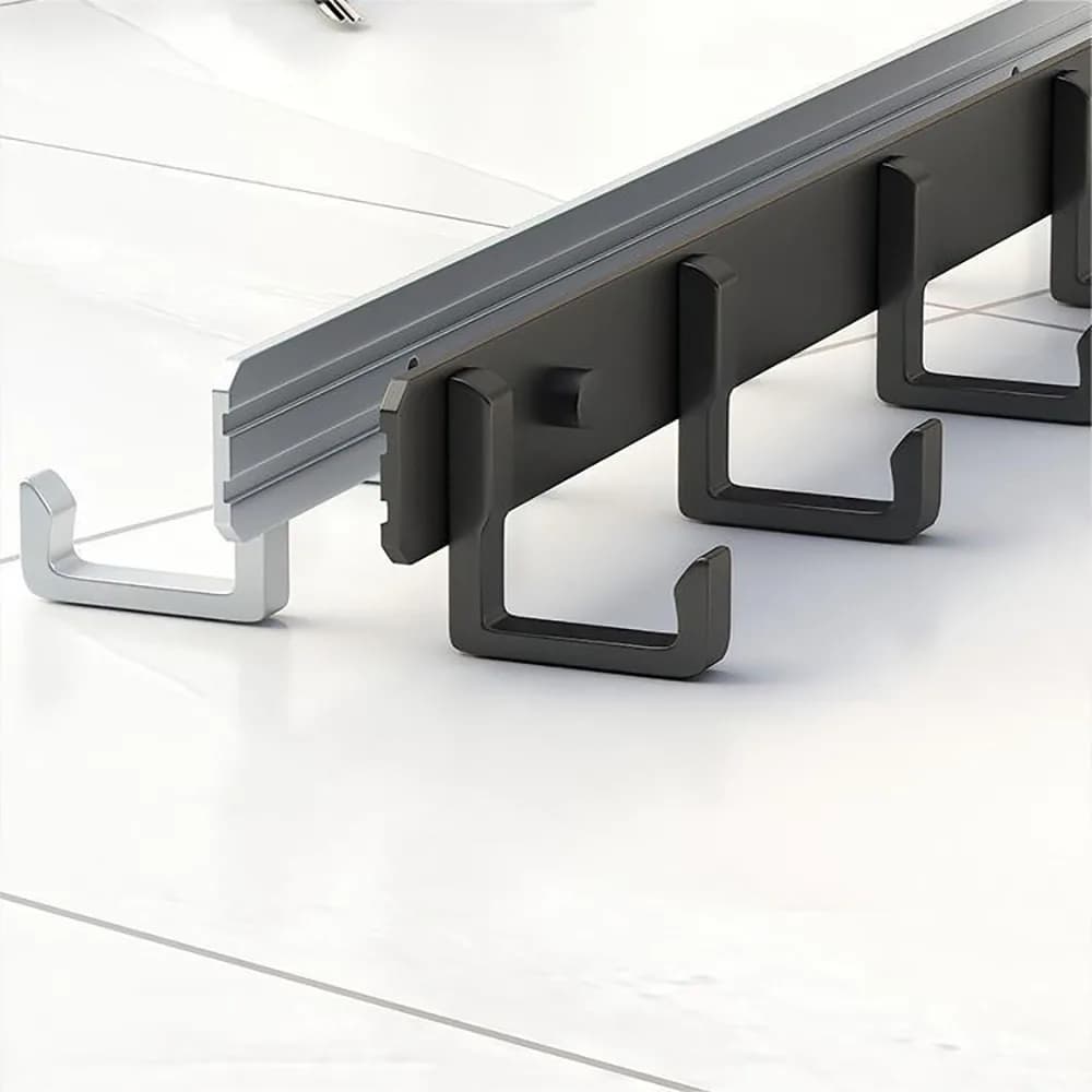 Aluminum Punch-Free Hooks Kitchen Storage Towel Hangers New Space Are Easy New U — image 6