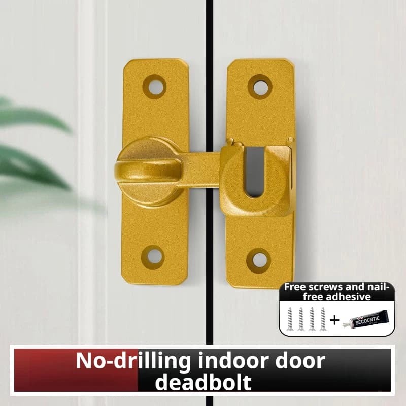Door Bolts 90/180 Degree Flip Lock Home Security Sliding Door Latch New Zinc New — image 2