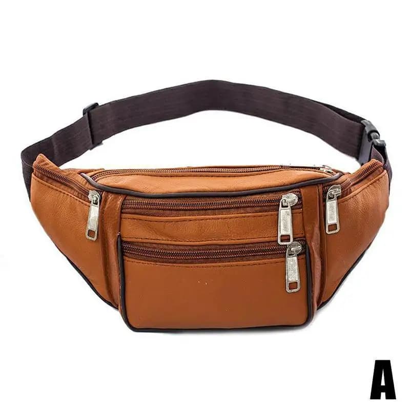 Waist Pack PU Leather Bag Belt Fanny Pack Male Travel Phone Bag New Large for UK — image 7