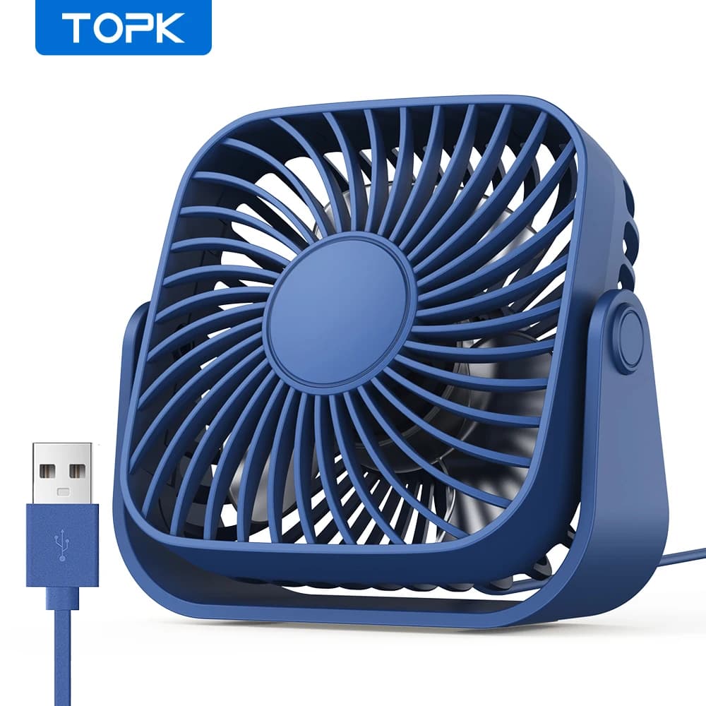 USB Mini Portable Fan 4 Inch 3 Speed Quiet Desk Table Personal UK — image 8