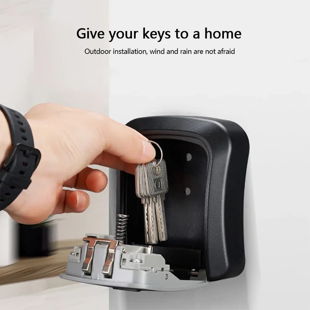 Password Lock Box Wall Mounted Key Storage Anti-theft Secure Home New Cat Eye UK — image 4