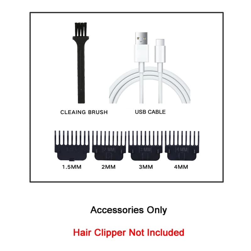 Professional Hair Clipper Barber Rechargeable Trimmer Machine Carving Metal — image 14
