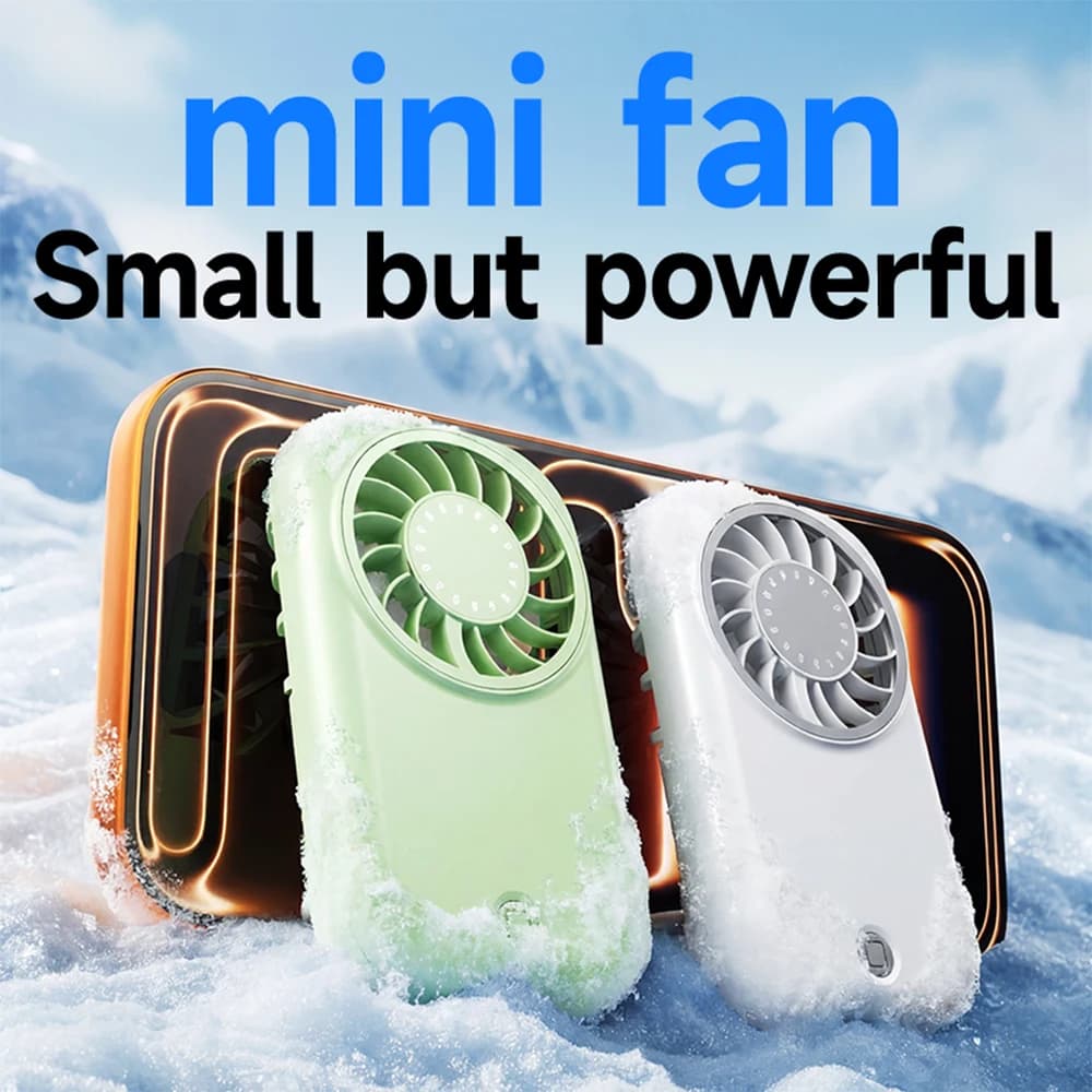 Handheld Mini Fan USB Rechargeable Portable Speed Adjustable New 1200mAh Small U — image 6