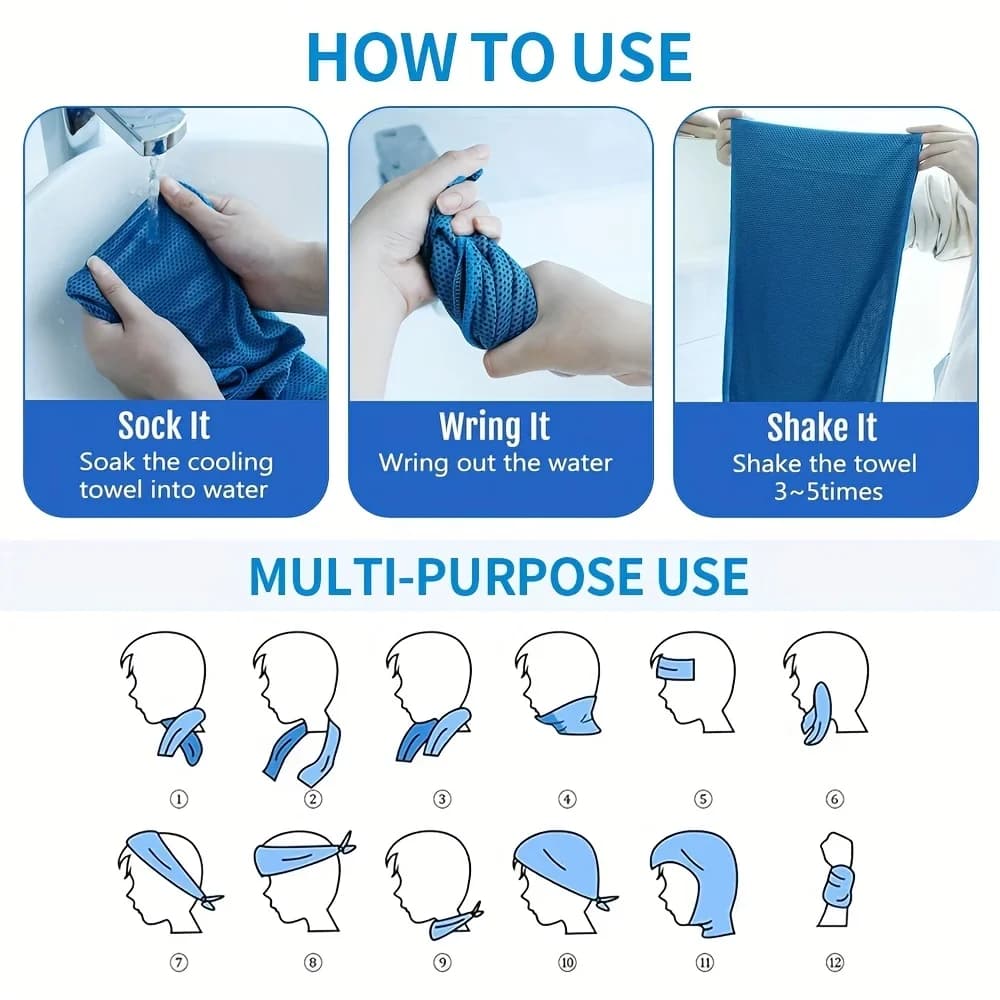 Quick-Dry Gym Towel 80cm Portable Bottle Mounted Sweat Absorbent Sports Towel — image 6
