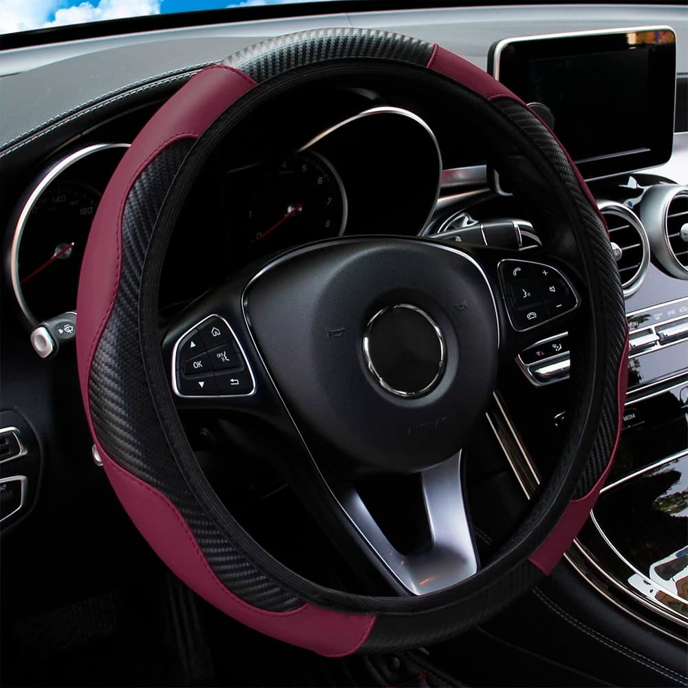 Universal Car Steering Wheel Cover Anti Slip Breathable Sport Grip Protector — image 10