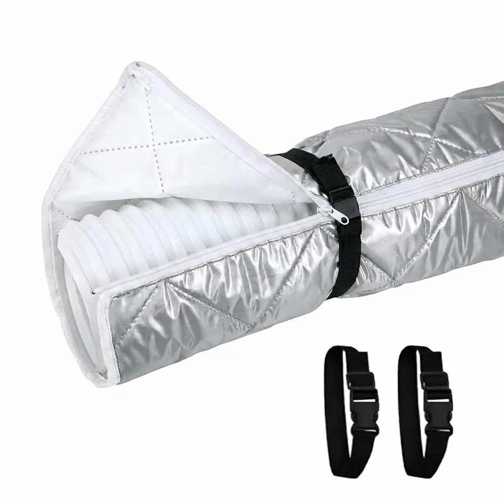 Air Conditioner Hose Cover Waterproof Insulation Heat Protection Adjustable — image 2