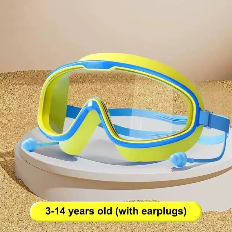 Swimming Goggles Big Frame HD View Anti-Fog Waterproof 1 Pc Multi Colour — image 8