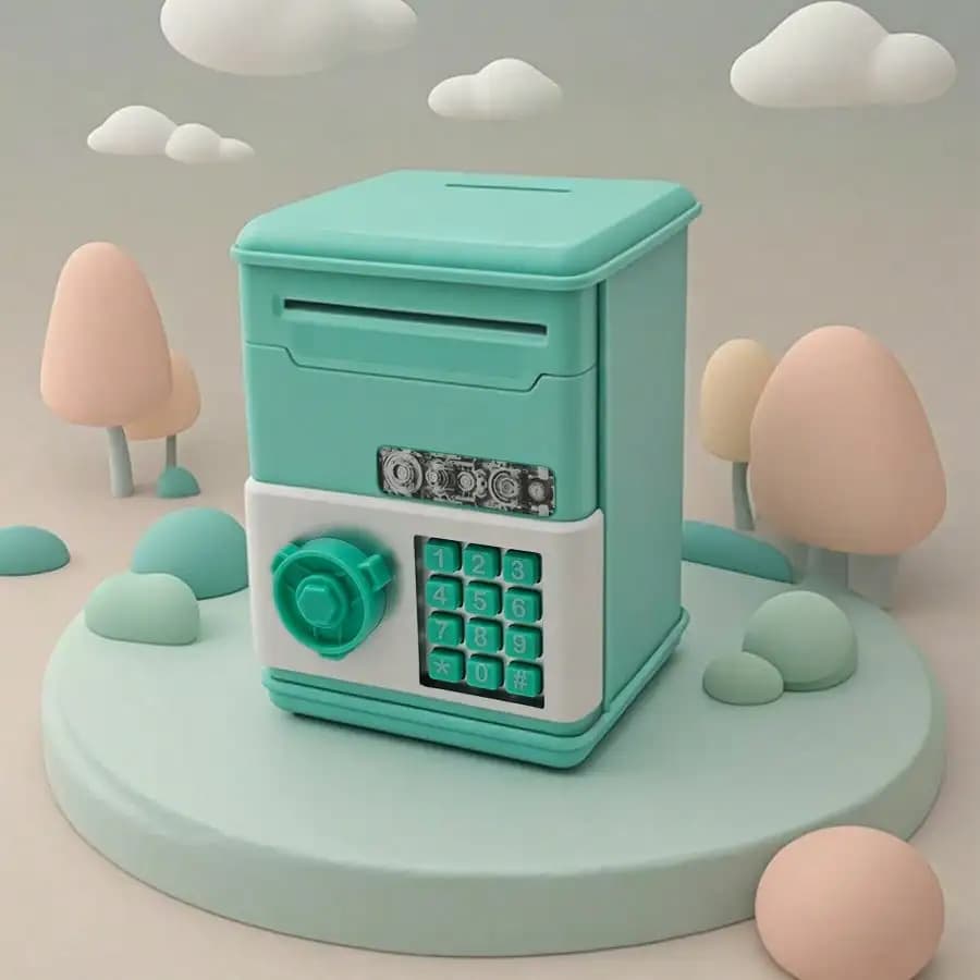 Children's Mini Piggy Bank Password Lock Creative Savings Box New accessible for — image 5