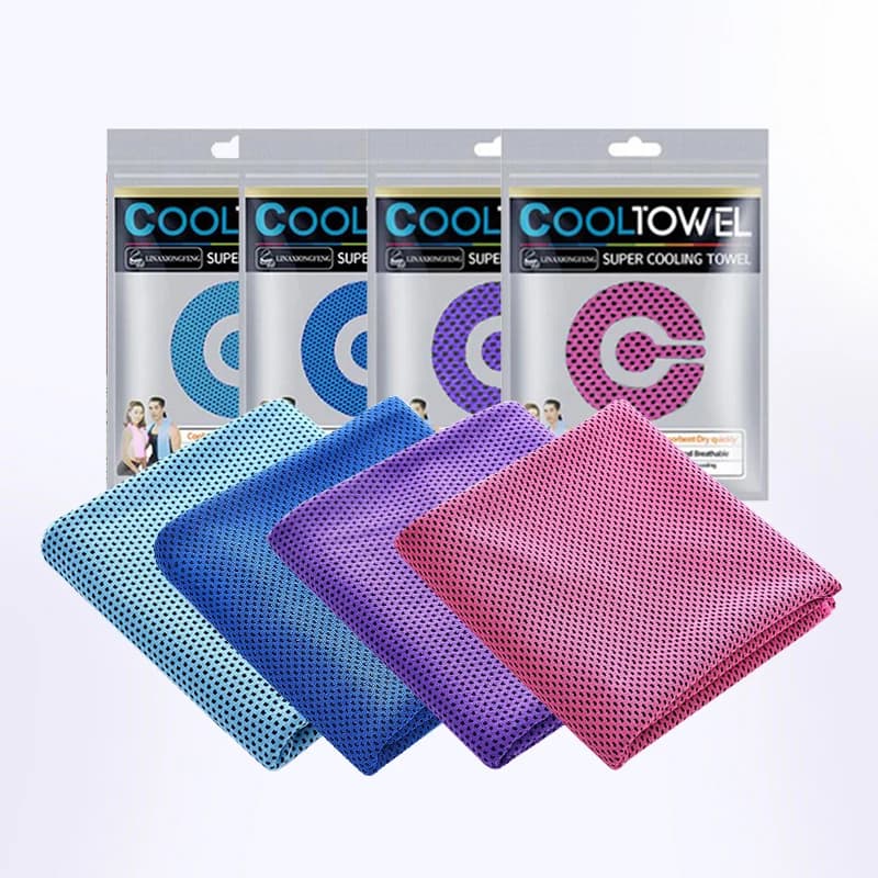 Cooling Towels 4 Pcs Large 35.4x11.8 Inch Soft Quick-Dry Breathable for Gym Yoga — image 8