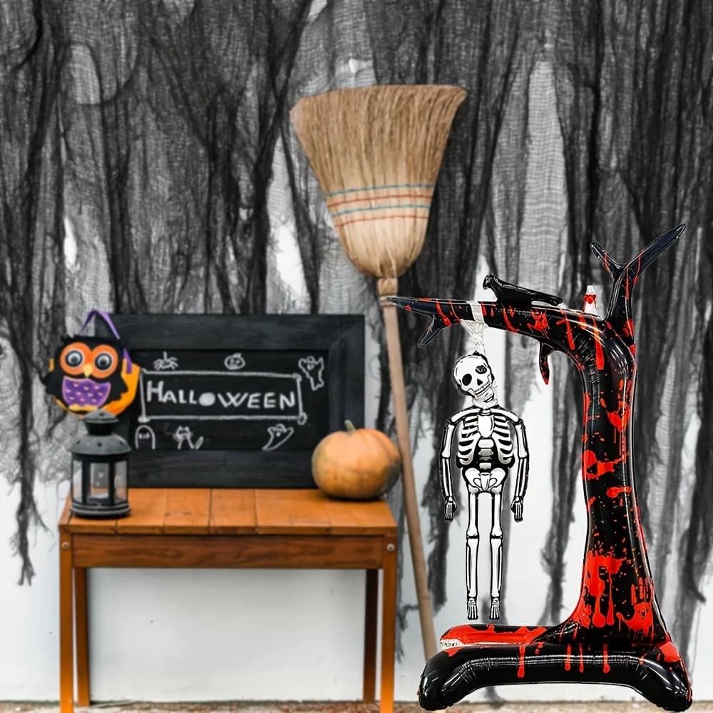 Halloween Standing Bloody Skull Foil Balloons Horror Decoration Pack — image 5