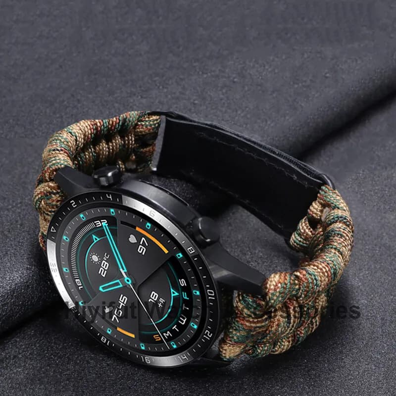 Braided Watch Band 20mm 22mm Universal Velcro Strap for Galaxy Watch Gear S3 — image 18