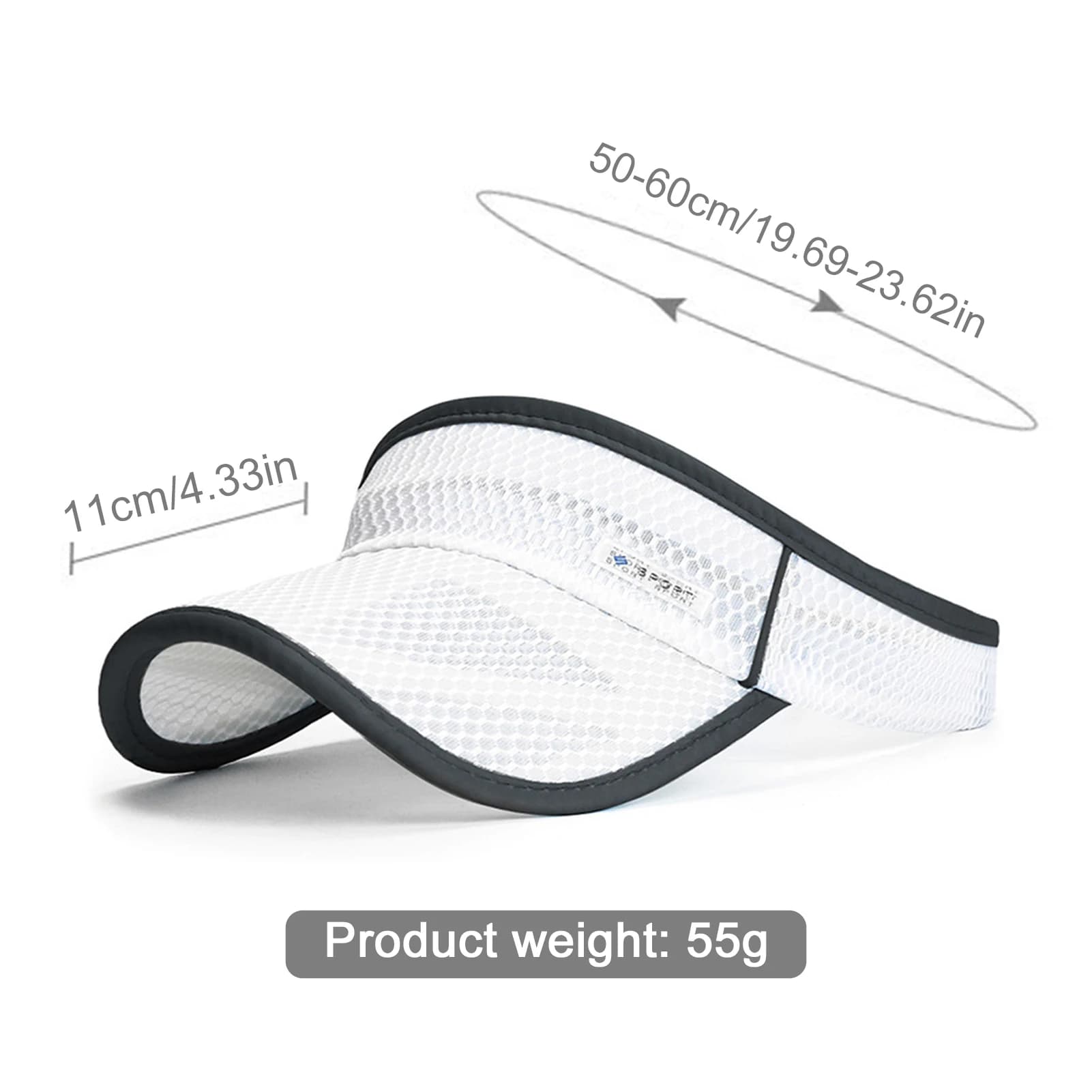 Unisex Adjustable Sun Cap Sports UV Protection Hollow Top Hat Tennis Outdoor — image 6