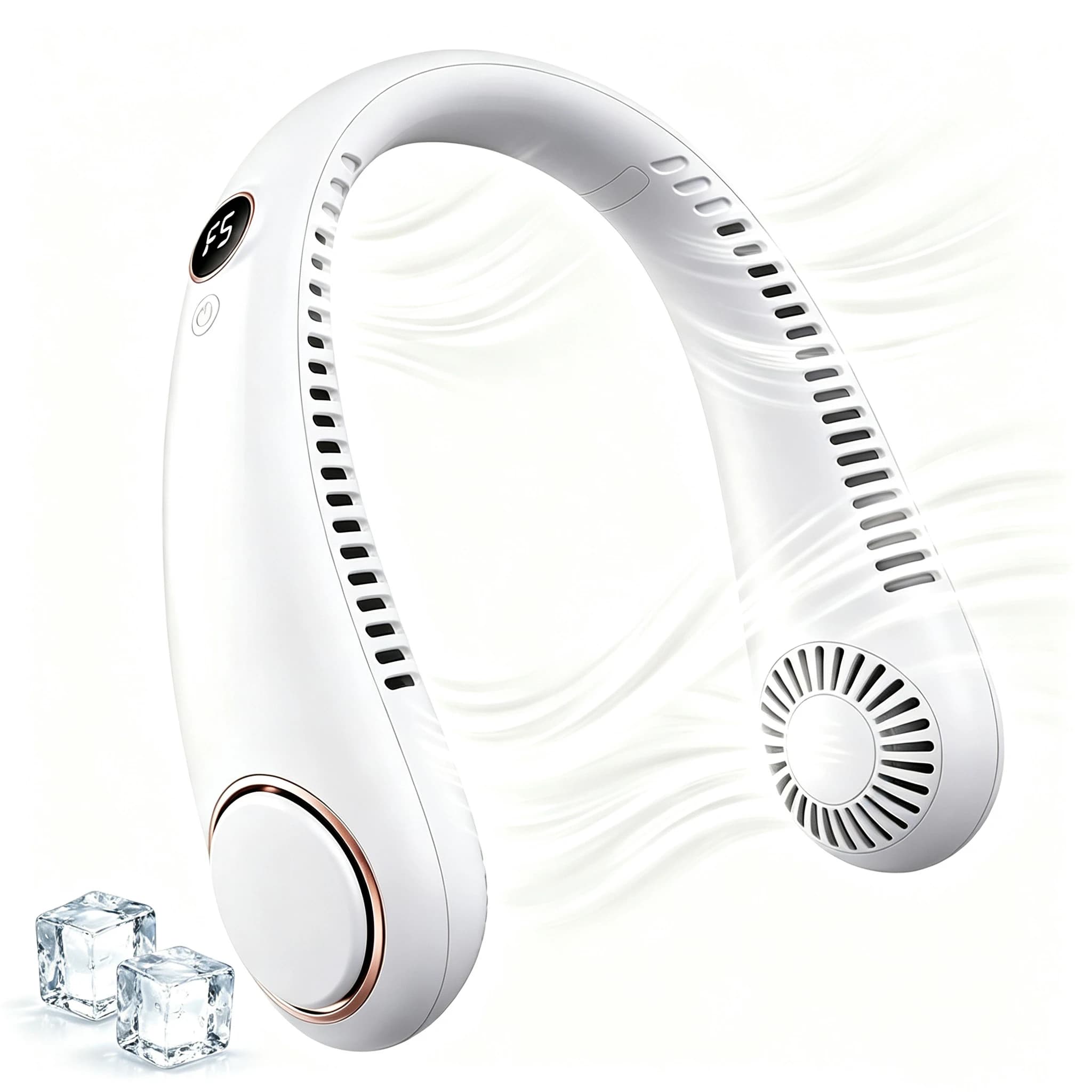 Portable Mini Hanging Neck Fan Bladeless USB Rechargeable Summer Neckband Fan — image 14